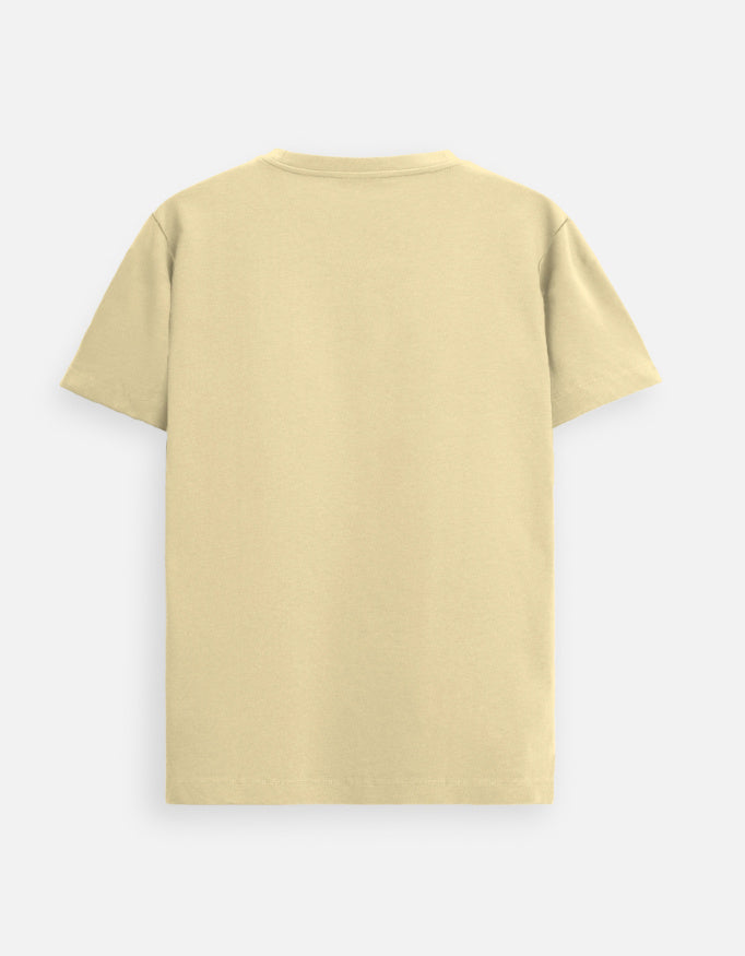 I’m Ok Cat Tee Beige Back