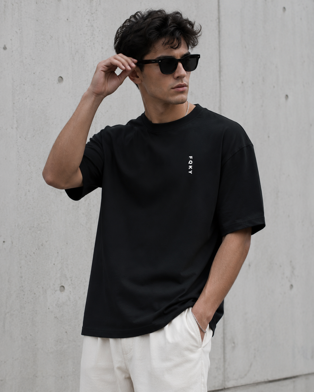 FQKY Essential Cotton T-Shirt - Black