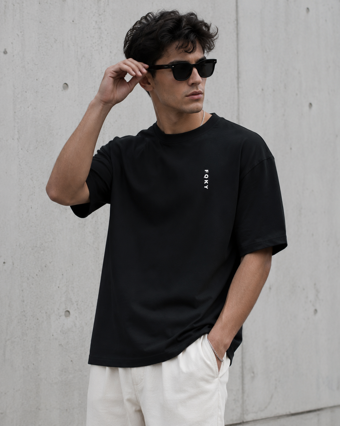 FQKY Essential Cotton T-Shirt - Black