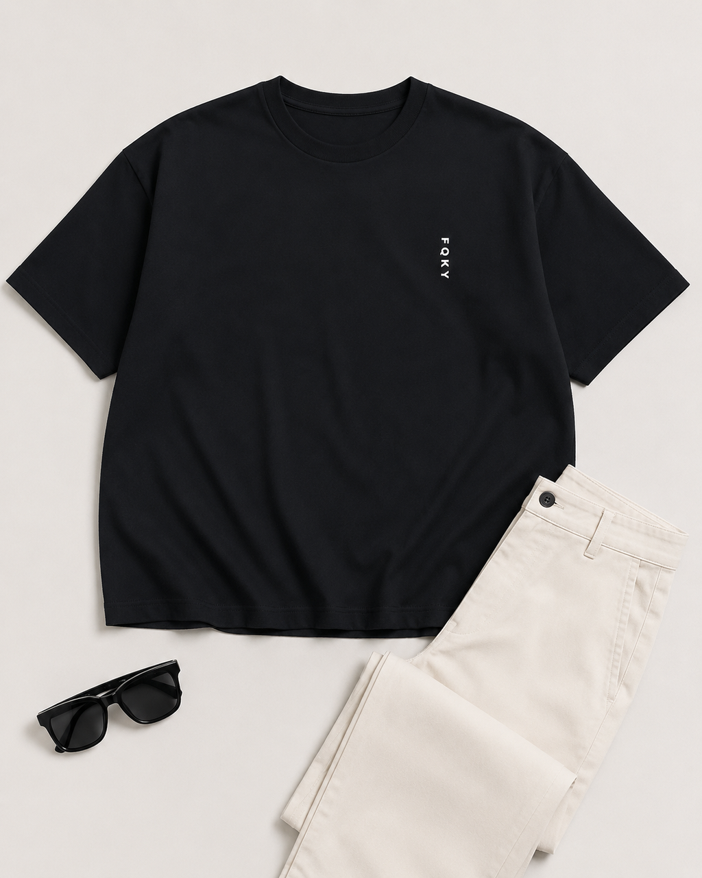 FQKY Essential Cotton T-Shirt - Black