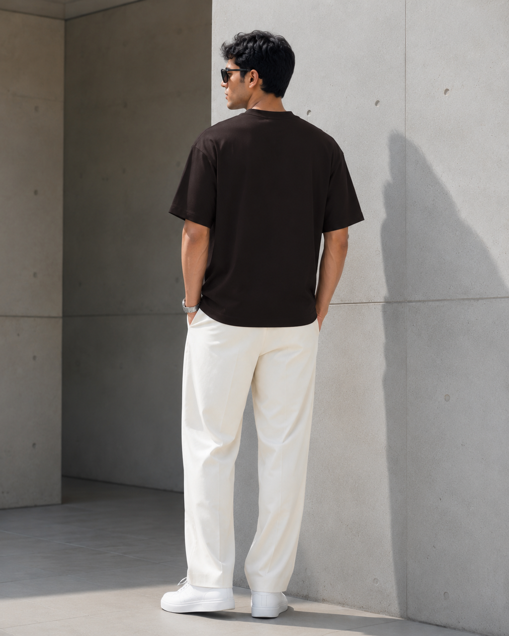 FQKY Essential Cotton T-Shirt - Coffee Brown