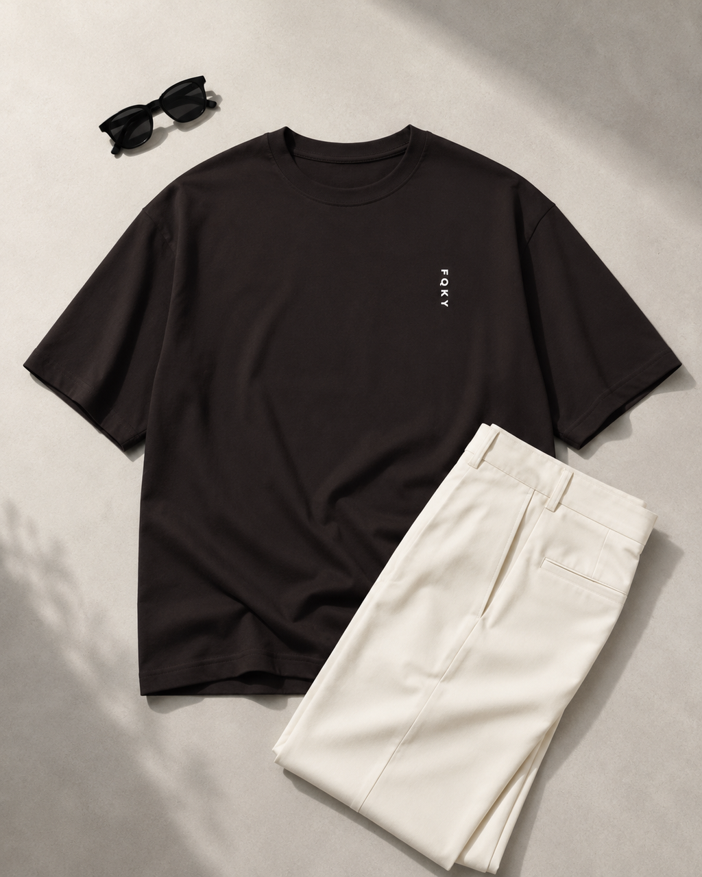 FQKY Essential Cotton T-Shirt - Coffee Brown