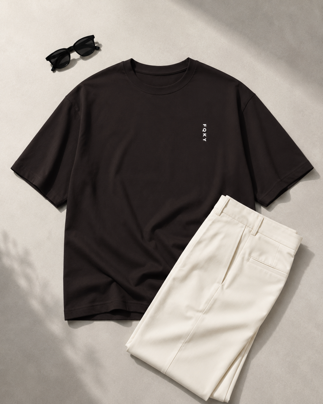 FQKY Essential Cotton T-Shirt - Coffee Brown