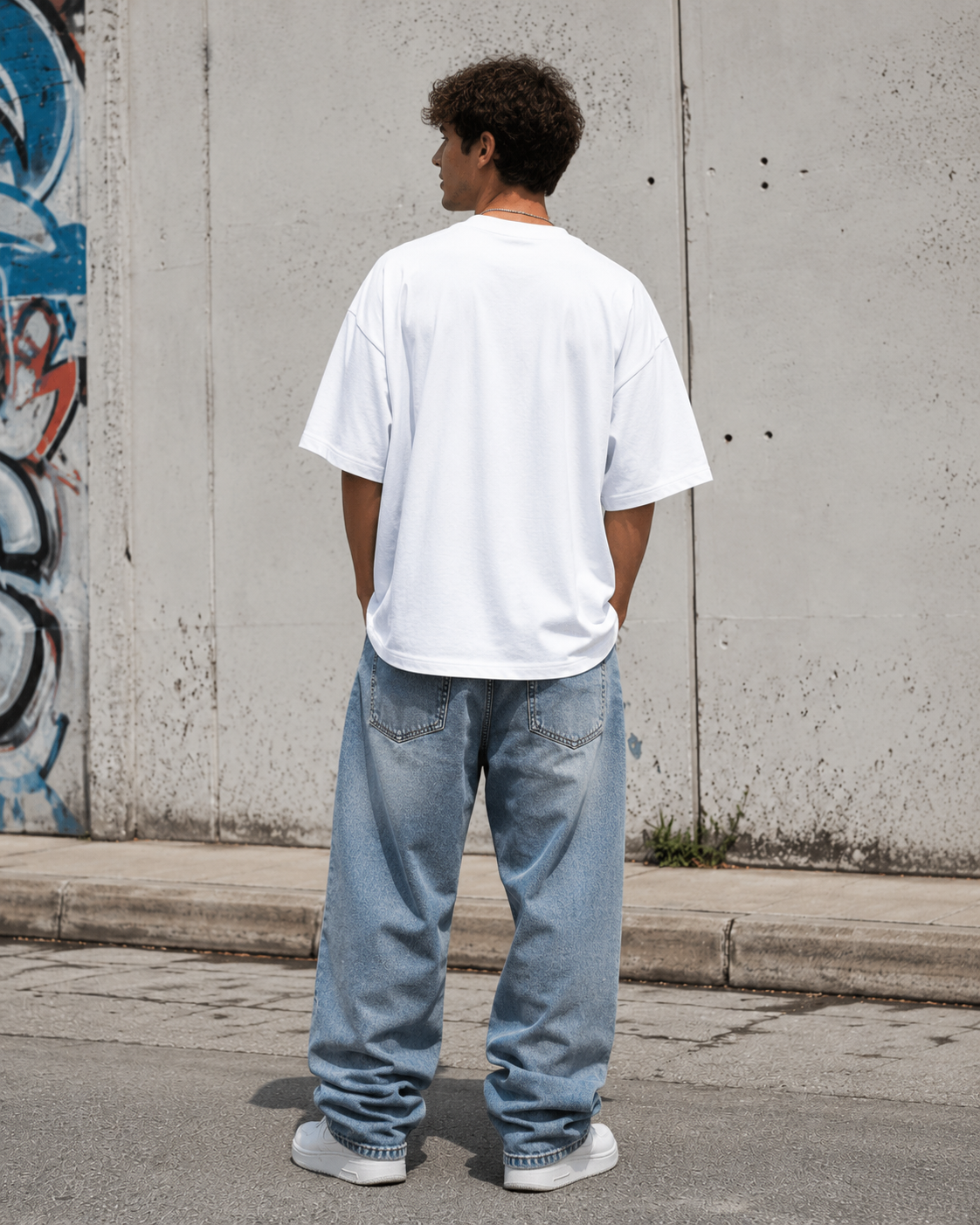 Cool Duck White Unisex Terry Oversized Tee