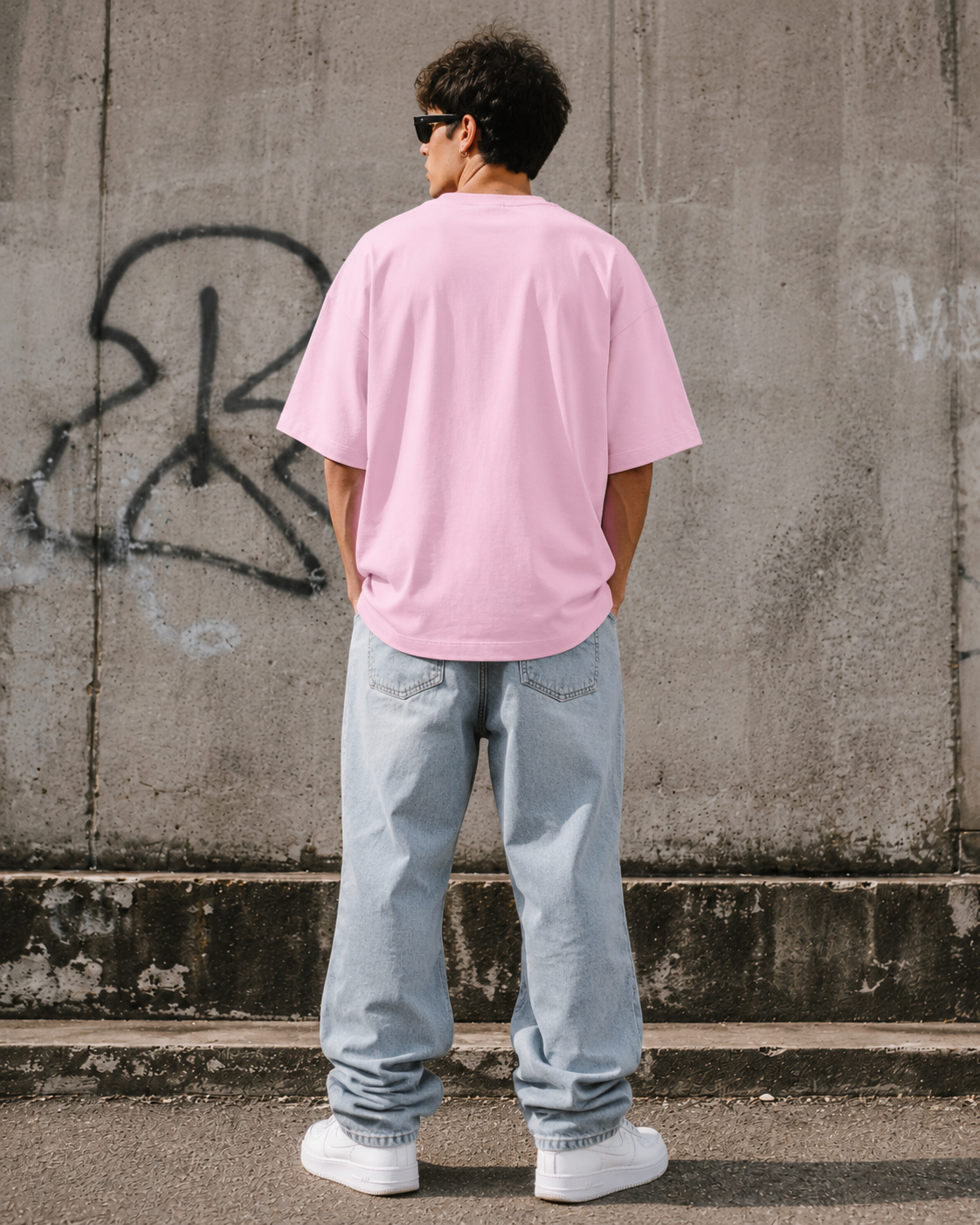 Cool Duck Light Baby Pink Unisex Terry Oversized Tee