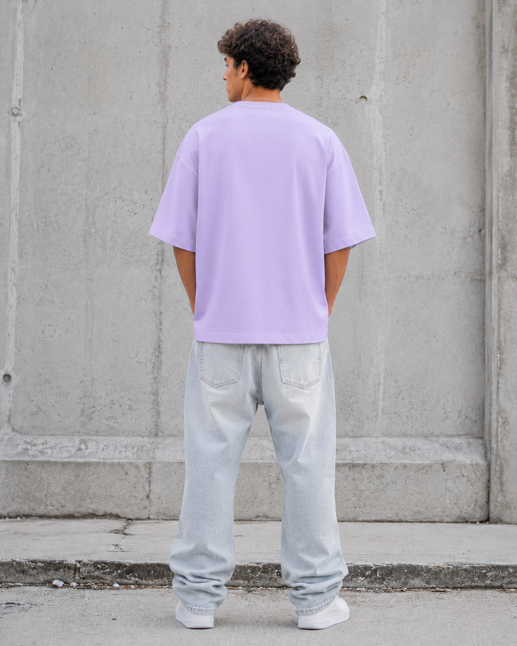 Cool Duck Lavender Unisex Terry Oversized Tee