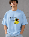 Cool Duck Baby Blue Unisex Terry Oversized Tee