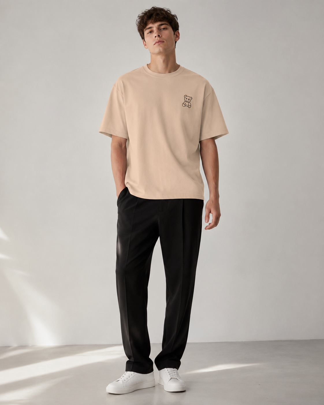 Dead Teddy Tee - Peach