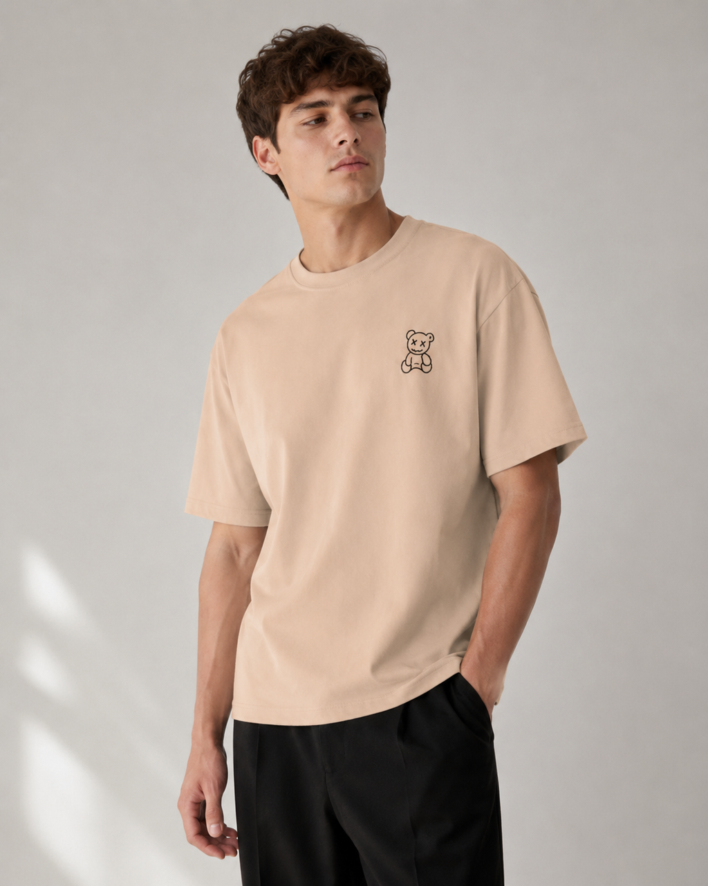 Dead Teddy Tee - Peach
