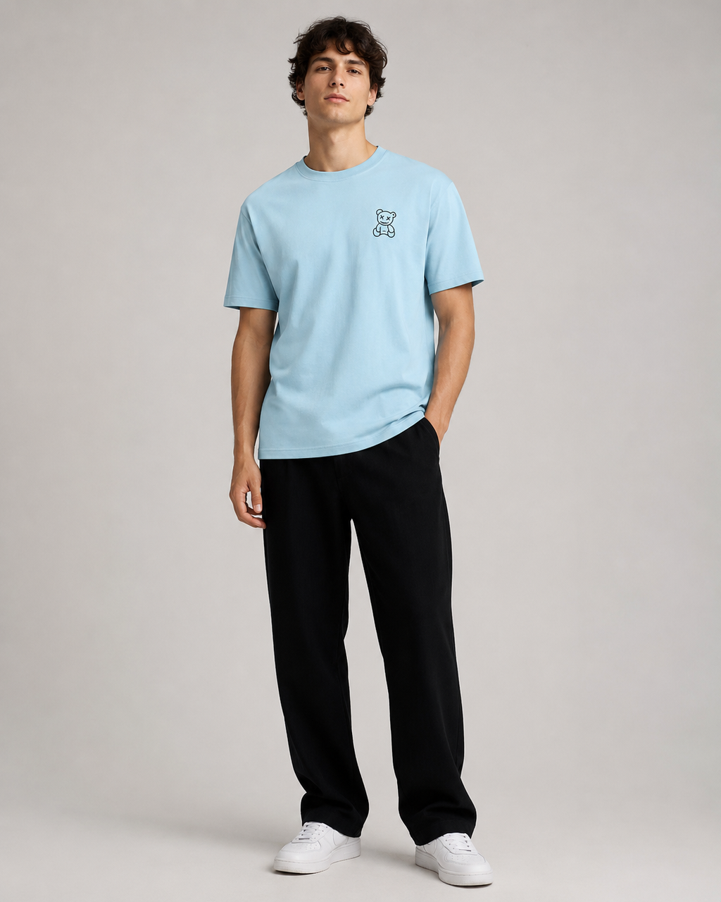 Dead Teddy Tee - Baby Blue