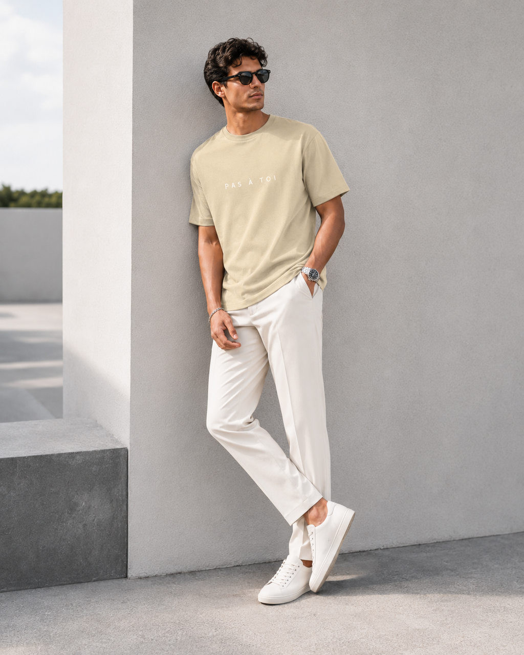 Pas À Toi T-Shirt - Beige