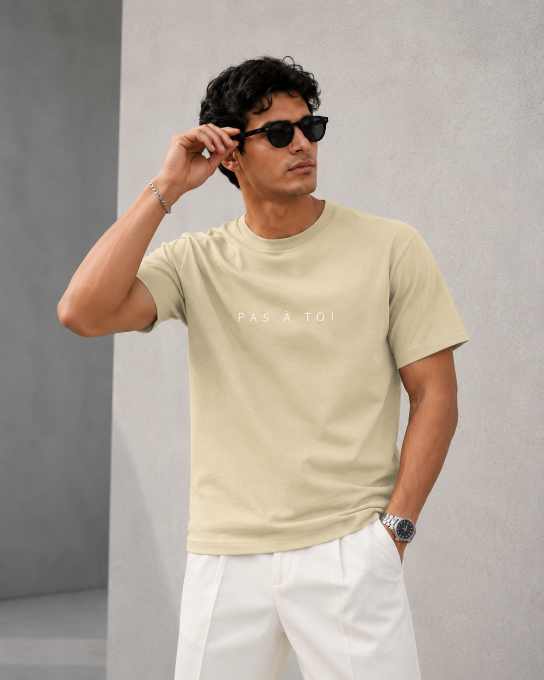 Pas À Toi T-Shirt - Beige