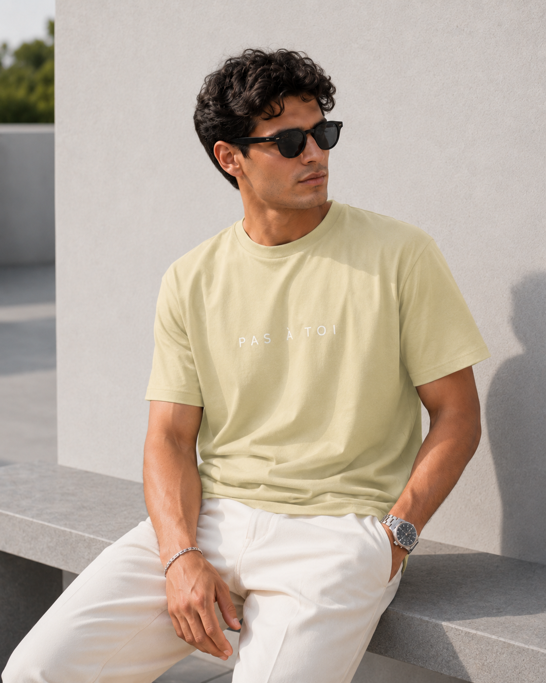 Pas À Toi T-Shirt - Beige