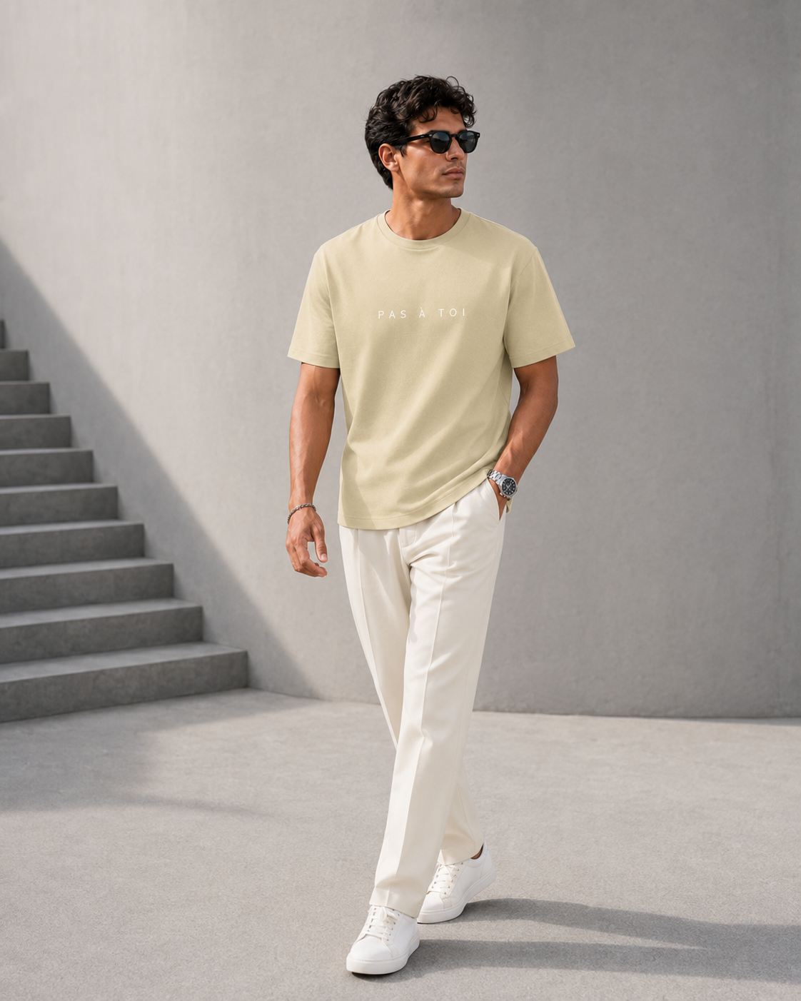 Pas À Toi T-Shirt - Beige