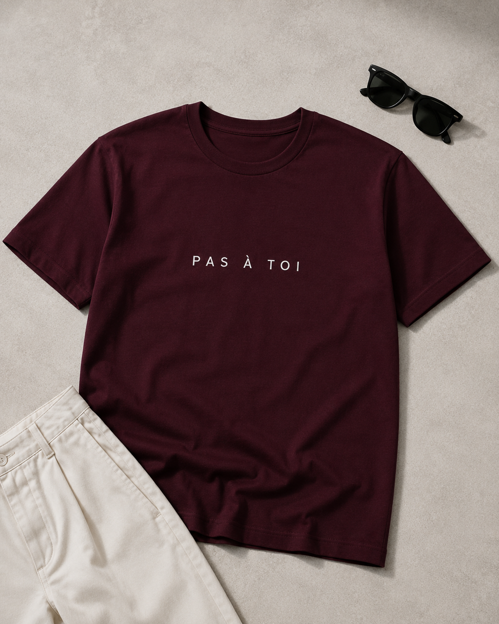 Pas À Toi T-Shirt - Maroon