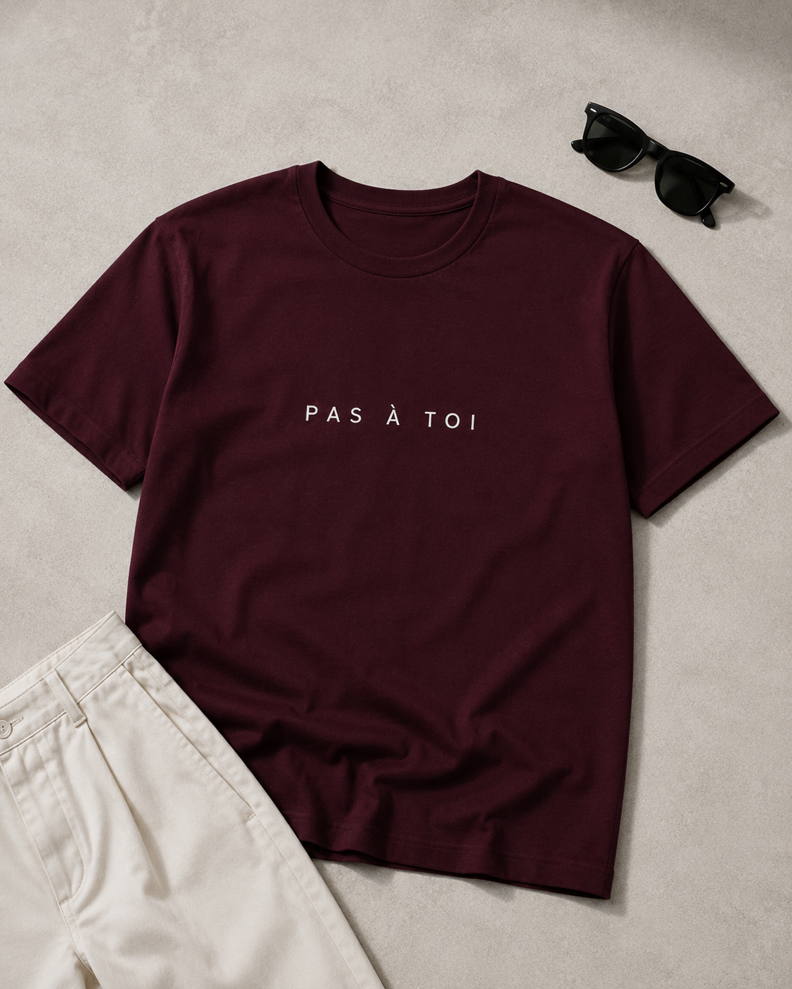 Pas À Toi T-Shirt - Maroon